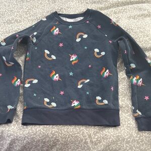 Athletic Works Kids' Navy Unicorn Sweatshirt